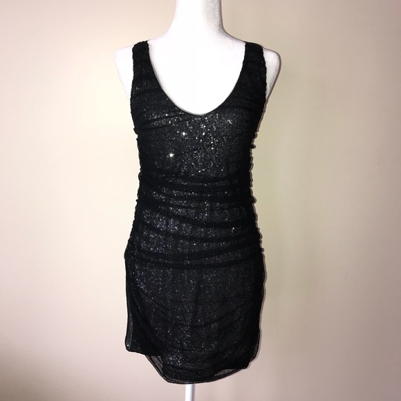Express Mesh Sequin Cocktail dress - Picture 2 of 8